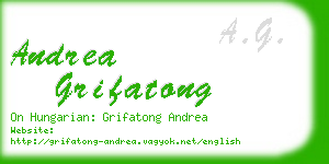 andrea grifatong business card